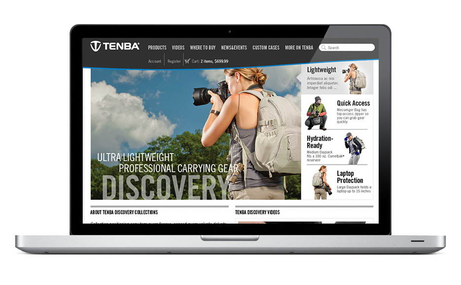 Tenba website